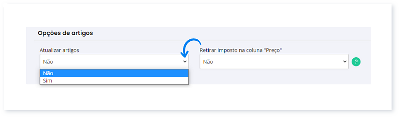 Importar artigos a partir de um ficheiro XLS, XLSX ou CSV 5